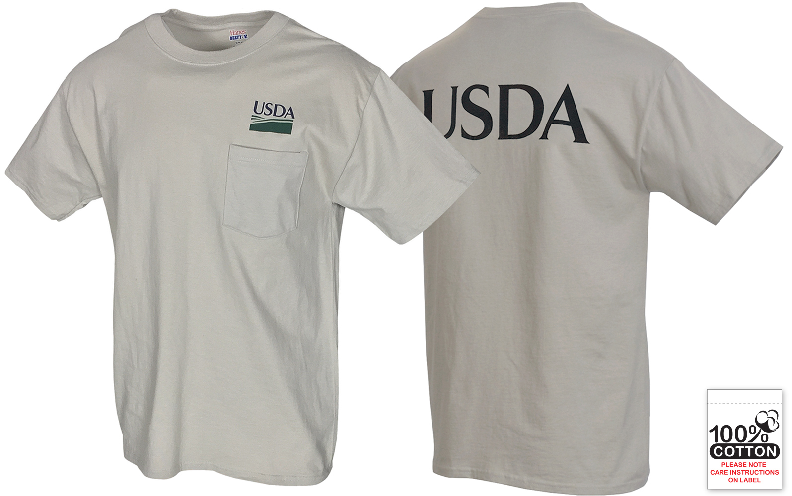 Unisex Class C Short Sleeve T-Shirt with Pocket USDA on back