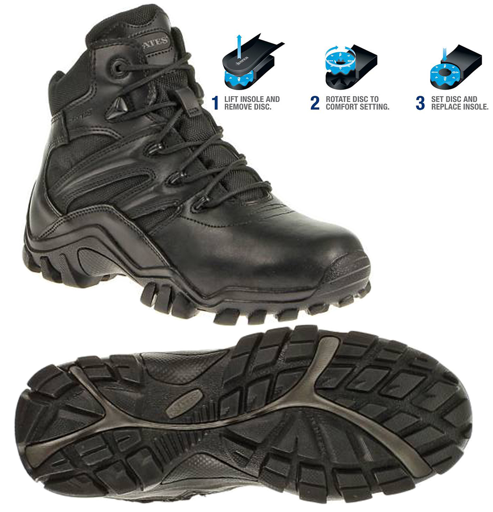 bates 6 shock zipper waterproof boot