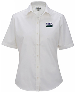 OBS Womens CottonPlus Short Sleeve Twill Shirt