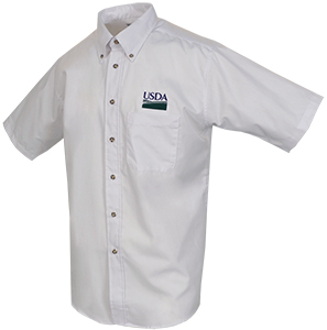 Men's Short Sleeve Poplin Shirt with Pocket
