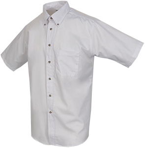 Men's Short Sleeve Poplin Shirt with Pocket No Logo