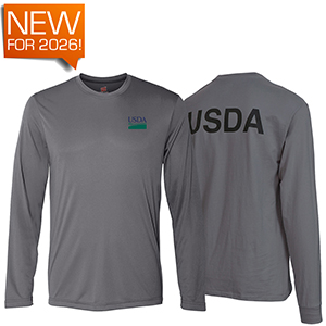 Unisex Class C Long Sleeve Cool DRI Performance T-Shirt USDA on Back