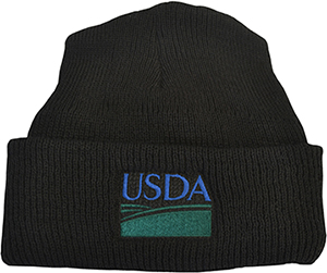 Unisex Wool Knit Ski Cap Black