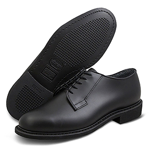 Men's Polishable Leather Uniform Oxford Shoe