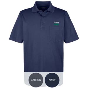 Unisex Short Sleeve Performance Polo w/Pocket