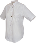 Womens Short Sleeve Poplin Shirt with Pocket No Logo