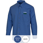 Mens Long Sleeve Poplin Shirt with Pocket