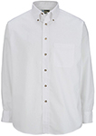 Mens Long Sleeve Poplin Shirt with Pocket No Logo