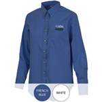 Womens Long Sleeve Poplin Shirt with Pocket
