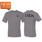 Unisex Class C Short Sleeve Cool DRI Performance T-Shirt USDA on Back