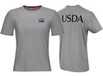 Womens Class C Short Sleeve Cooling T-Shirt USDA on Back