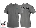 Unisex Class C Short Sleeve T-Shirt with Pocket USDA on Back