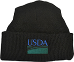 Unisex Wool Knit Ski Cap Black