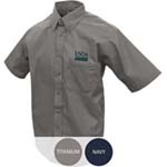 Men's Short Sleeve Poplin Shirt with Pocket